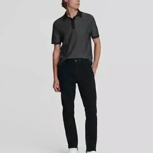 Rag & Bone | Fit 1 Skinny Slim Pant with Rough Hem - Navy / Sz 29R - Picture 2 of 15